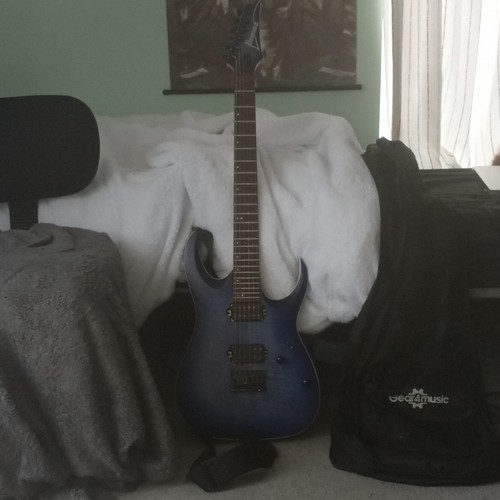 Ibanez rga42fm blue string - ibanez,