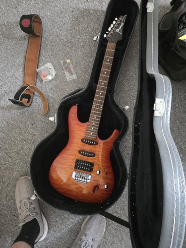 Blue ibanez series guitar - ibanez, sa
